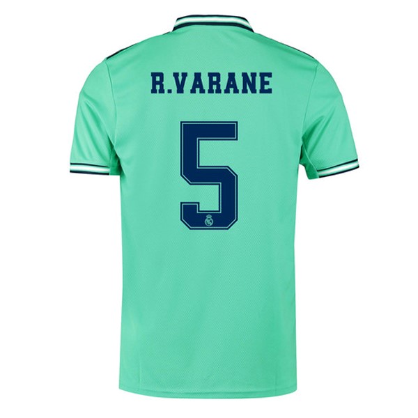 Camiseta Real Madrid NO.5 Varane 3ª Kit 2019 2020 Verde